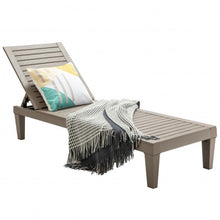 Load image into Gallery viewer, Outdoor Recliner Chair with 5-Position Adjustable Backrest-Brown