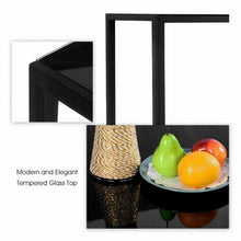 Load image into Gallery viewer, 5 pcs Metal Frame and Glass Tabletop Dining Set