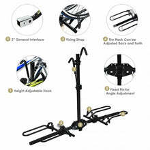 Load image into Gallery viewer, Fold Receiver 2" Bike Carrier Platform Hitch Rack