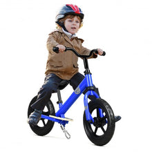 Load image into Gallery viewer, 12" Kids No Pedal Balance Bike with Adjustable Seat-Blue