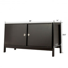 Load image into Gallery viewer, TV Stand Modern Entertainment Cabinet with Sliding Doors-Coffee