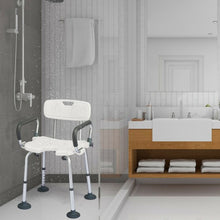 Load image into Gallery viewer, Adjustable Height U-Shaped Shower Chair