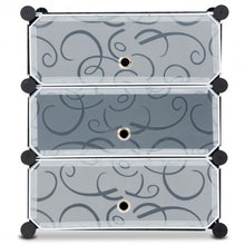 Load image into Gallery viewer, DIY 3 Cube 6 Pair Space Saving Portable Shoe Storage Cabinet