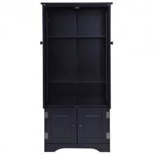 Load image into Gallery viewer, Accent Storage Cabinet Adjustable Shelves-Black