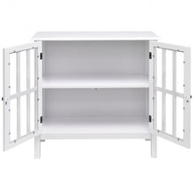 Load image into Gallery viewer, Glass Door Sideboard Console Storage Buffet Cabinet