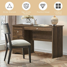 Load image into Gallery viewer, Vintage Study Office Computer Desk with 3 Drawers