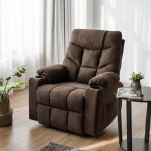 Load image into Gallery viewer, Electric Power Lift Recliner Massage Sofa-Brown