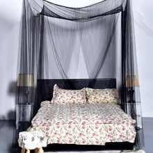Load image into Gallery viewer, 4 Corner Post Full Queen King Size Bed Mosquito Net-Black