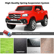 Load image into Gallery viewer, 12V 2-Seater Kids Ride On Car Licensed Mercedes Benz X Class RC with Trunk-Red