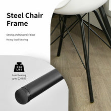 Load image into Gallery viewer, Set of 2 Mid Century Modern Side Chairs with PU Seat-White