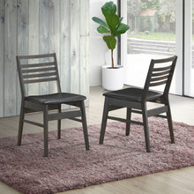 Load image into Gallery viewer, Set of 2 Armless PU Leather Dining Side Chairs-Black