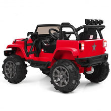 Load image into Gallery viewer, 12V Kids Remote Control Riding Truck Car with LED Lights-Red