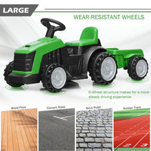 Load image into Gallery viewer, 6V Electric Kids Ride On Tractor 6 Wheels Car Toy with Trailer-Green
