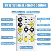 Load image into Gallery viewer, Hollywood Vanity Lighted Makeup Mirror Remote Control 4 Color Dimming-White