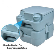 Load image into Gallery viewer, 5 Gallon 20 L Outdoor / Indoor Potty Commode Portable Flush Toilet-Green