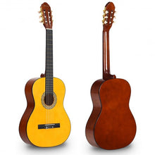 Load image into Gallery viewer, 39" Full Size 6 String Classical Guitar with Bag-Yellow