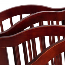 Load image into Gallery viewer, 4 Panels Folding Freestanding Wood Pet Dog Safety Gate-36"