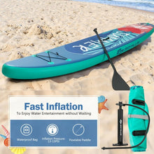Load image into Gallery viewer, 10 Feet Inflatable Stand Up Paddle Board with Backpack Leash Aluminum Paddle-L