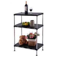 Load image into Gallery viewer, 3-Tiers Adjustable Storage Rack Display Shelf