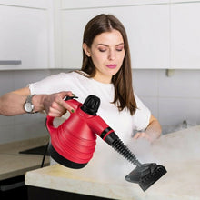 Load image into Gallery viewer, 1050W Portable Multipurpose Pressurized Handheld Steam Cleaner-Red