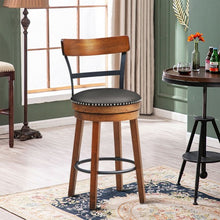 Load image into Gallery viewer, 360-Degree Bar Swivel Stools with Leather Padded