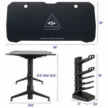 Load image into Gallery viewer, Gaming Desk 62.5" T-Shape Height Adjustable with Cup Holder