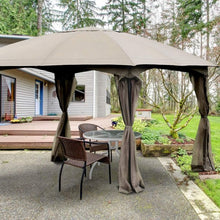 Load image into Gallery viewer, 11.5' x 11.5' Fully Enclosed Outdoor Gazebo with Removable 4 Walls