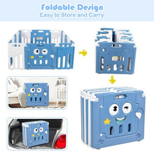 Load image into Gallery viewer, 16-Panel Foldable Baby Playpen Kids Activity Centre-Blue