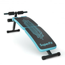 Load image into Gallery viewer, Abdominal Twister Trainer with Adjustable Height Exercise Bench-Blue