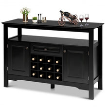 Load image into Gallery viewer, Elegant Classical Multifunctional Wooden Wine Cabinet Table