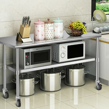 Load image into Gallery viewer, NSF Stainless Steel Commercial Kitchen Prep & Work Table