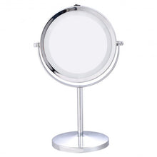 Load image into Gallery viewer, 7" Double-Sided Makeup Mirror 18 LED Lights 7x Magnification Vanity Beauty