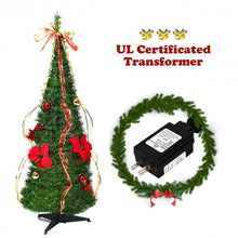 Load image into Gallery viewer, 4 Ft Pre-lit Spruce Christmas Tree with Bows and Ribbon