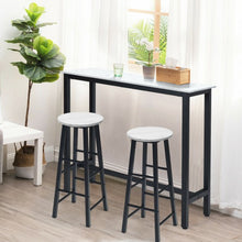Load image into Gallery viewer, Set of 2 Pub Bistro Dining Height Bar Stool-White