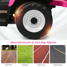 Load image into Gallery viewer, 12V Kids Ride On Tractor with Trailer Ground Loader-Pink