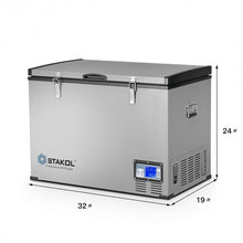 Load image into Gallery viewer, 100-Quart Portable Camping Electric Car Cooler