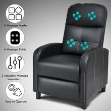 Load image into Gallery viewer, Massage Leather Recliner Chair with Remote Control