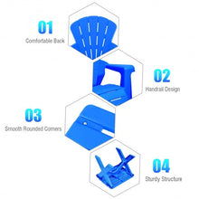 Load image into Gallery viewer, 3-Piece Plastic Children Table Chair Set-Blue