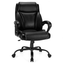 Load image into Gallery viewer, 400 Pounds Big and Tall Adjustable High Back Leather Office Chair Task Chair