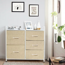 Load image into Gallery viewer, 5 Dorm Room Unit Side Drawers Storage-Beige