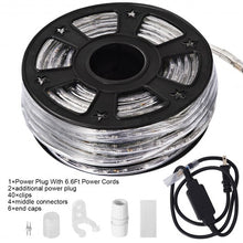 Load image into Gallery viewer, 100' 2 Wires LED Christmas Decorative Rope Light-Warm White