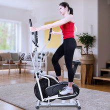 Load image into Gallery viewer, 2-in-1 Elliptical Dual Cross Trainer Machine Fan Bike