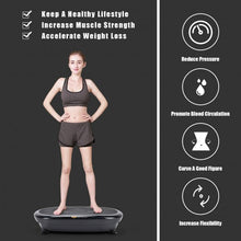 Load image into Gallery viewer, Mini Vibration Body Fitness Platform with Loop Bands-Black