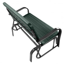 Load image into Gallery viewer, Outdoor Patio Steel Swing Bench Loveseat