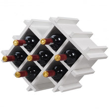 Load image into Gallery viewer, Set of 5 Wall Mount Wine Rack Set w/ Storage Shelves-White