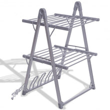 Load image into Gallery viewer, 2-Tier Foldable Multifunctional Aluminum Stand Electric Dryer