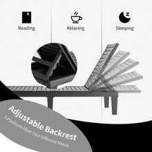 Load image into Gallery viewer, Outdoor Recliner Chair with 5-Position Adjustable Backrest-Black