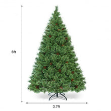Load image into Gallery viewer, 6 ft Pre-Lit PVC Artificial Carolina Pine Tree with LED Lights