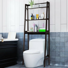 Load image into Gallery viewer, 3-Shelf Over-The-Toilet Storage Organizer Rack-Brown