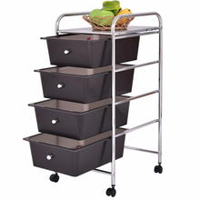 Load image into Gallery viewer, 4 Drawers Metal Rolling Storage Cart